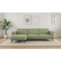 OTTO home Ecksofa "Lillith, 289 cm, L-Form, gemütlicher Sitzkomfort" Eckcouch mit runder Recamiere links/rechts, Strukturstoff von Otto Home