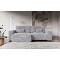 OTTO home Ecksofa "MATTS Schlafsofa mit Bettkasten, Maße B/T/H: 265/159/89 cm", L-Form mit Recamiere rechts oder links, hoher Sitzkomfort von Otto Home