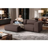 OTTO home Ecksofa "TIARRA Design-Sofa mit Ottomane recht/links bestellbar, Breite 241 cm" L-Form mit hochelastischer Schaum und Wellenunterfederung von Otto Home