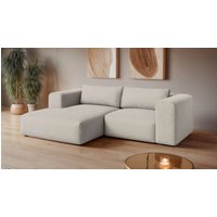 OTTO home Ecksofa "TIARRA Design-Sofa mit Ottomane recht/links bestellbar, Breite 241 cm" L-Form mit hochelastischer Schaum und Wellenunterfederung von Otto Home
