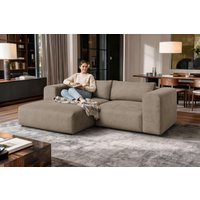 OTTO home Ecksofa "TIARRA Design-Sofa mit Ottomane recht/links bestellbar, Breite 241 cm" L-Form mit hochelastischer Schaum und Wellenunterfederung von Otto Home