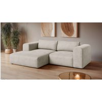 OTTO home Ecksofa "TIARRA Design-Sofa mit Ottomane recht/links bestellbar, Breite 241 cm" L-Form mit hochelastischer Schaum und Wellenunterfederung von Otto Home