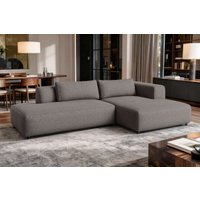 OTTO home Ecksofa "TIARRA Design-Sofa mit Ottomane recht/links bestellbar, Breite 287 cm" L-Form mit hochelastischer Schaum und Wellenunterfederung von Otto Home