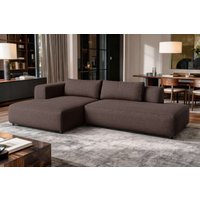 OTTO home Ecksofa "TIARRA Design-Sofa mit Ottomane recht/links bestellbar, Breite 287 cm" L-Form mit hochelastischer Schaum und Wellenunterfederung von Otto Home