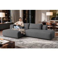 OTTO home Ecksofa "TIARRA Design-Sofa mit Ottomane recht/links bestellbar, Breite 287 cm" L-Form mit hochelastischer Schaum und Wellenunterfederung von Otto Home