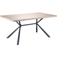 OTTO home Esstisch "Larchant" Tischplatte in Fischgrätoptik, schwarze Metallbeine, Höhe 76 cm OTTO home Esstisch "Larchant" Tischplatte in Fischgrätoptik, schwarze Metallbeine, Höhe 76 cm von Otto Home