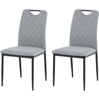 OTTO home Esszimmerstuhl "Rom" (Set) 2 Stk.bequemer Stuhl mit hochwertigem Stoffbezug und Griff im Rücken von Otto Home