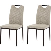 OTTO home Esszimmerstuhl "Rom" (Set) 2 Stk.bequemer Stuhl mit hochwertigem Stoffbezug und Griff im Rücken von Otto Home