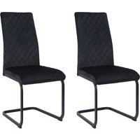 OTTO home Esszimmerstuhl "Valbourg", 2 St., Freischwinger, gepolsterte Rückenlehne und Sitzfläche, Sitzhöhe 48 cm von Otto Home