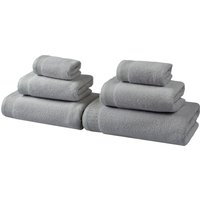 OTTO home Handtuch Set "Fenya, Premium Handtücher, 550 gr/m²", Set, 6 tlg., Walkfrottier, Premium Handtücher mit Bordüre, Handtuch-Set, 100% Baumwolle von Otto Home