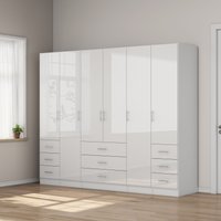 OTTO home Kleiderschrank "Trento Schlafzimmerschrank Garderobe Hochglanz Bestseller" von Otto Home