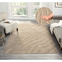OTTO home Teppich "Benia, Hoch-Tief-Struktur", rechteckig, 19 mm Höhe, Wellen-Design, leichter Glanz, modern, Wohnzimmer, Schlafzimmer OTTO home Teppich "Benia, Hoch-Tief-Struktur", rechteckig, 19 mm Höhe, Wellen-Design, leichter Glanz, modern, Wohnzimmer, Schlafzimmer von Otto Home