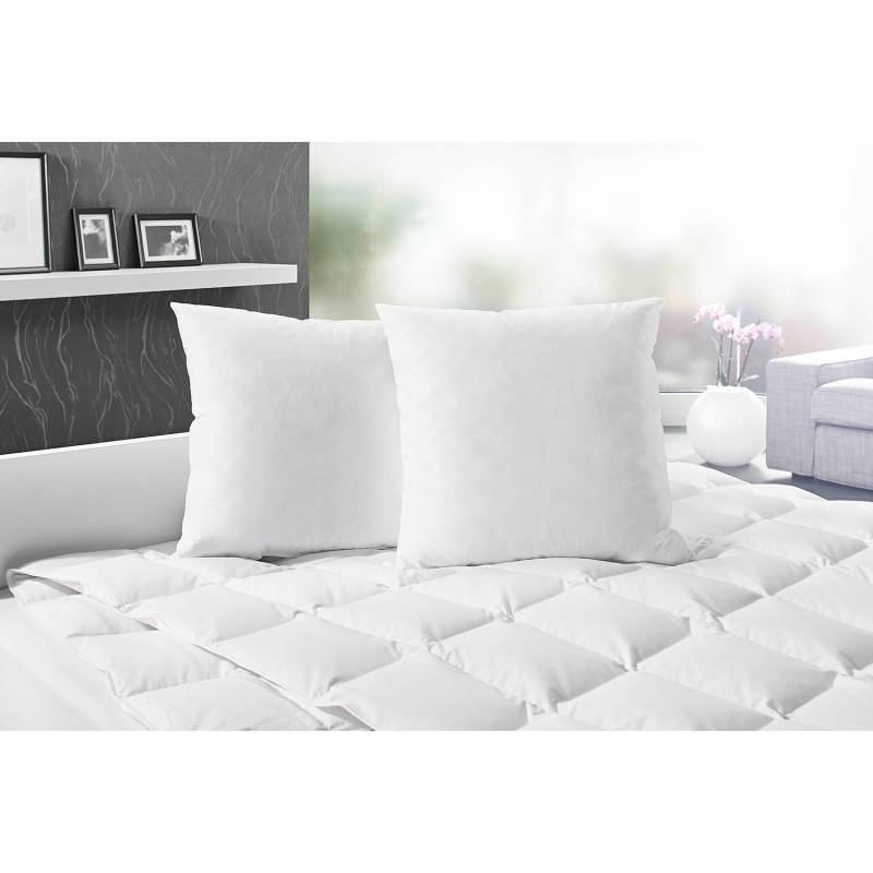 home24 Kissenfüllung Nox 2er Set Weiß 50 x 50 cm Kissenhülle: 100 % Baumwolle Füllung: Füllfedern 100% Federn von home24