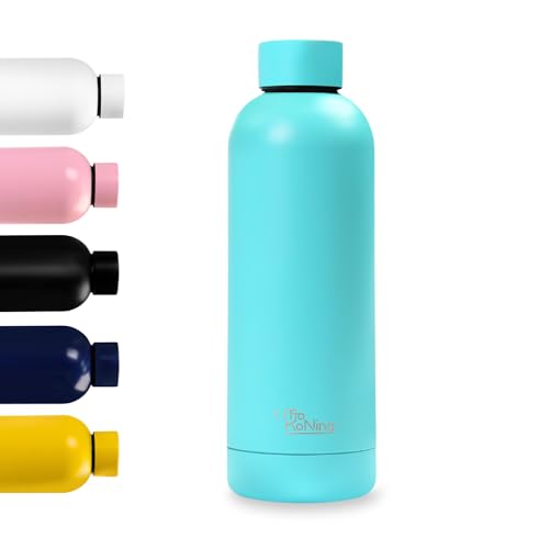 Edelstahl Trinkflasche 500ml - Otto Koning - Doppelwandige Vakuumisolierte Thermoskanne. Hält kalte Getränke 24 Stunden und heiße Getränke 12 Stunden. Auslaufsichere Thermosflasche BPA-frei von Otto Koning