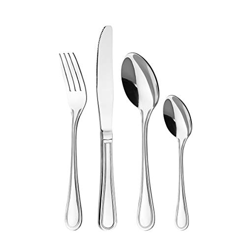 Otto Koning Frankfurt, 16-teiliges Edelstahl Besteck Set, Hochglanzpoliert, Essbesteck für 4 Personen, Klassisches und Schlichtes Design. Otto Koning Frankfurt, 16-teiliges Edelstahl Besteck Set, Hochglanzpoliert, Essbesteck für 4 Personen, Klassisches und Schlichtes Design. von Otto Koning