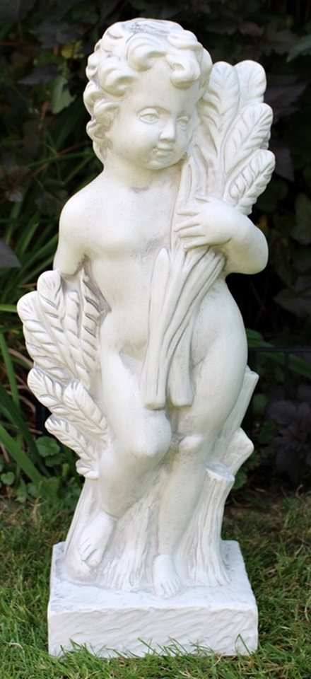 Otto Müller Skulptur Deko Figur Statue Vierjahreszeiten Putte Sommer stehend H 70 cm klassische Gartenskulptur Kunststoff von Otto Müller