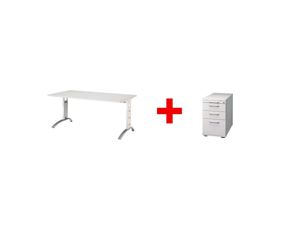 Otto Office Premium Schreibtisch Otto Office Line II (2-teilig), 160 cm, inkl. Rollcontainer von Otto Office Premium