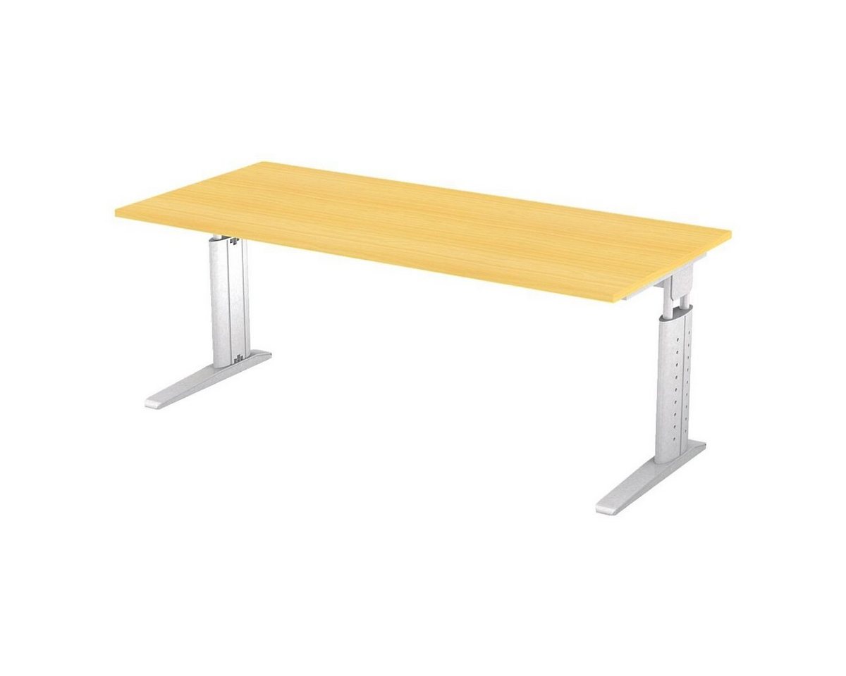 Otto Office Premium Schreibtisch Otto Office Line III, rechteckig, höhenverstellbar 68-86 cm, C-Fuß von Otto Office Premium