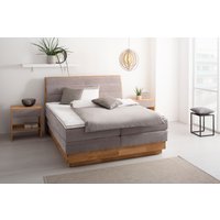 OTTO products Boxspringbett "JENNA in verschiedenen Farben und Breiten erhältlich" LED-Beleuchtung, mit zertifizierten, recycelten Bezugsstoffen von Otto Products