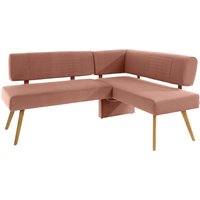 OTTO products Eckbank "Alessja", Breite langer Schenkel 192 oder 212 cm, Gestell aus Eiche Massivholz von Otto Products