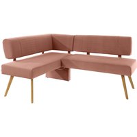 OTTO products Eckbank "Alessja", Breite langer Schenkel 192 oder 212 cm, Gestell aus Eiche Massivholz von Otto Products