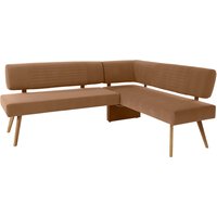 OTTO products Eckbank "Alessja", Breite langer Schenkel 192 oder 212 cm, Gestell aus Eiche Massivholz von Otto Products