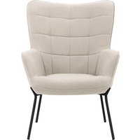 OTTO products Loungesessel "Luukas", (1 St.), Stoff recyceltes Polyester, Sitz und Rücken gepolstert, Sitzhöhe 46 cm von Otto Products