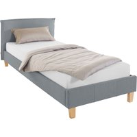 OTTO products Polsterbett "Heddi", in 5 Breiten: von 90cm-200cm, Biese am Kopfteil, Strukturstoff von Otto Products