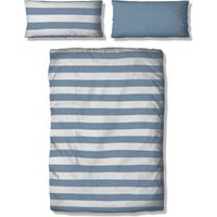 OTTO products Wendebettwäsche "Big Stripe" 2 tlg. 100% Bio-Baumwolle GOTS zertifiziert, Streifen-Design in Melange-Optik von Otto Products