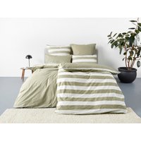 OTTO products Wendebettwäsche "Big Stripe", 100% Bio-Baumwolle GOTS zertifiziert, Streifen-Design in Melange-Optik von Otto Products