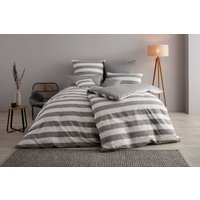 OTTO products Wendebettwäsche "Big Stripe" 2 Stk. tlg. 100% Bio-Baumwolle GOTS zertifiziert, Streifen-Design in Melange-Optik von Otto Products
