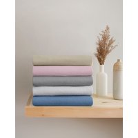 OTTO products Spannbettlaken "Jannis Bettlaken", 97% Baumwolle, für Boxspringbetten geeignet, (1 St.), Jersey mit Elasthan, GOTS zertifiziert, für Matratzenhöhe bis zu 30 cm, mit Gummizug von Otto Products