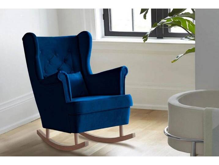 Beautysofa Schaukelsessel Fabio, mit Einbringung in die Wohnung (Holzbeine in Weiß, Buche oder Wenge Farbe) von Otto.de
