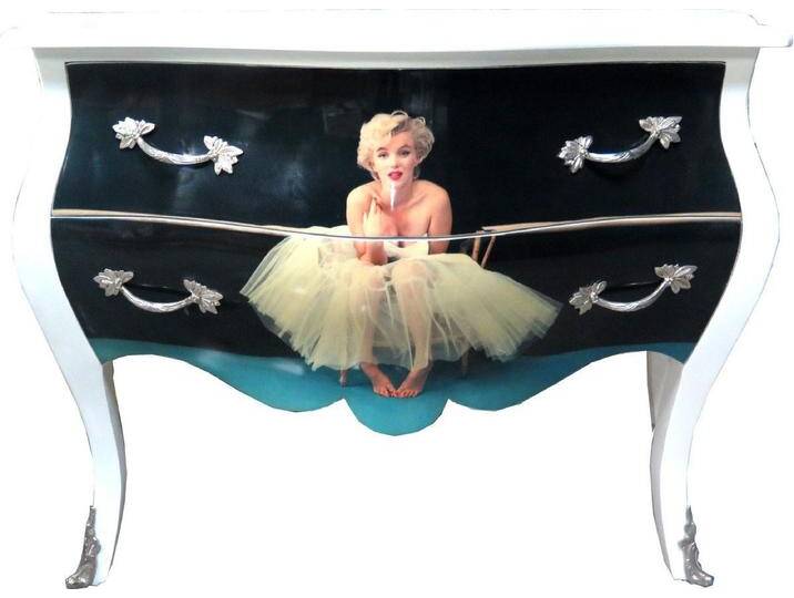 Casa Padrino Kommode Casa Padrino Barock Kommode Marilyn Monroe Mod2 120cm - Möbel Schrank Sideboard von Otto.de