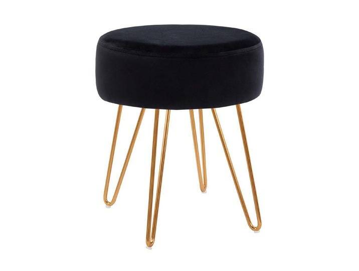 Duhome Hocker, Sitzhocker Rund Hocker Samt oder Stoff Lederoptik Schemel Metallbeine von Otto.de