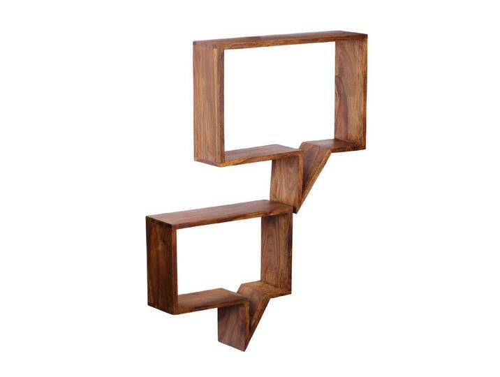 FINEBUY Wandregal FB40168, 2er Set Massivholz Sprechblase Modern, Wandboard Echtholz Regal, Hängeregal Schwebend von Otto.de