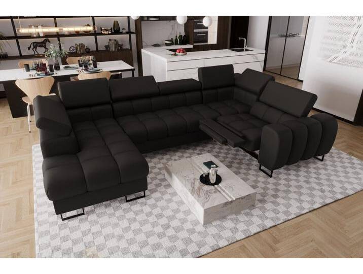 Friderik-EU Ecksofa ASPEN MAX II RELAX Ledersofa U-form Schlaffunktion Bettkasten von Otto.de