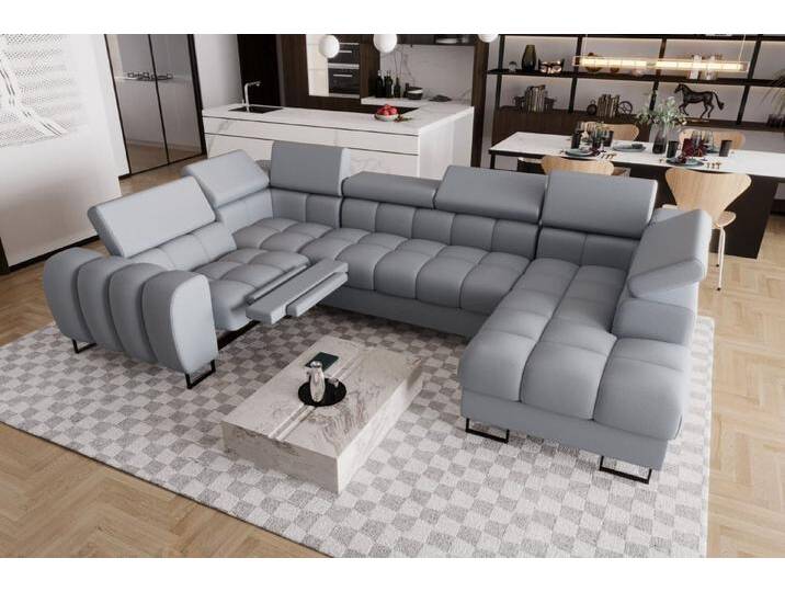 Friderik-EU Ecksofa ASPEN MAX II RELAX Ledersofa U-form Schlaffunktion Bettkasten von Otto.de