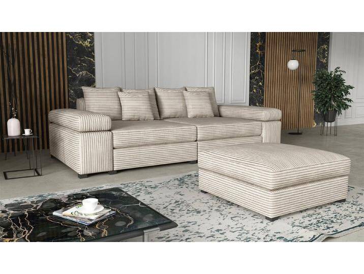 Fun Möbel Big-Sofa Couchgarnitur Megasofa Riesensofa AREZZO in Stoff, mit oder ohne Hocker, Kunstleder oder Vintage-look Artikelnummer: S072G0U59YIP2 von Otto.de