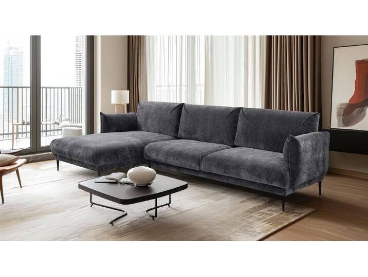 Fun Möbel Ecksofa Designersofa MADISON XL in Stoff, mit Ottomane Links oder Rechts, Rundumbezug von Otto.de