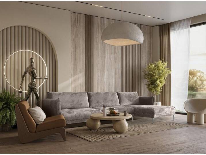 Fun Möbel Ecksofa Designersofa MADISON XL in Stoff, mit Ottomane Links oder Rechts, Rundumzug von Otto.de