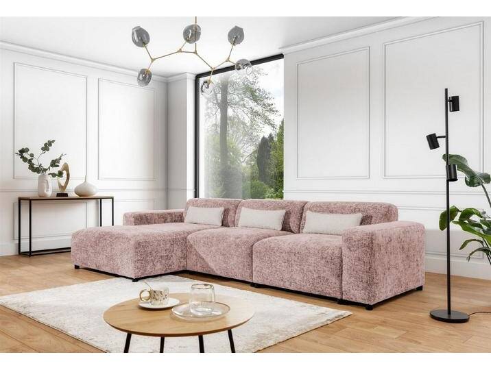 Fun Möbel Ecksofa Designersofa ROMY MAX in Stoff Enjoy Me, Ottomane rechts oder links, inkl. 3 Zierkissen von Otto.de