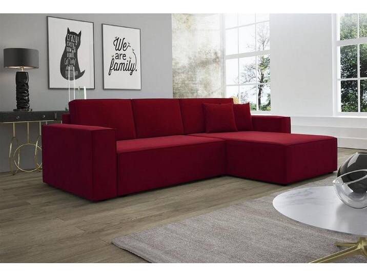 Fun Möbel Ecksofa Ecksofa Schlafsofa Sofa CONOR Stoff oder Kunstleder, inkl. Schlaffunktion von Otto.de