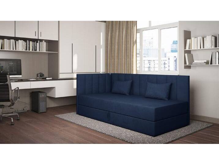 Fun Möbel Kindersofa Sofa Polsterliege THELMA in Stoff Opera Velvet, inkl. Bettkasten, Seitenwand kann rechts oder links montiert werden von Otto.de