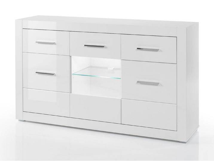 Furn.Design Sideboard Carrara (Kommode 3-türig, 164 x 97 cm), in weiß Hochglanz von Otto.de