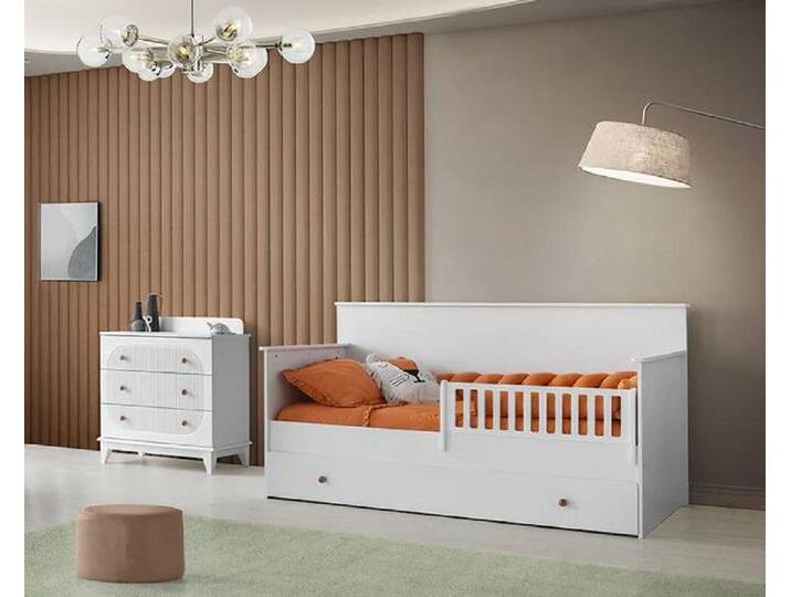 JVmoebel Babymöbel-Set Komplett Kinderzimmer Set Jugendzimmer garnitur Modern Set Kinder, (2-tlg., Bett + Kommode), Made in Europa von Otto.de
