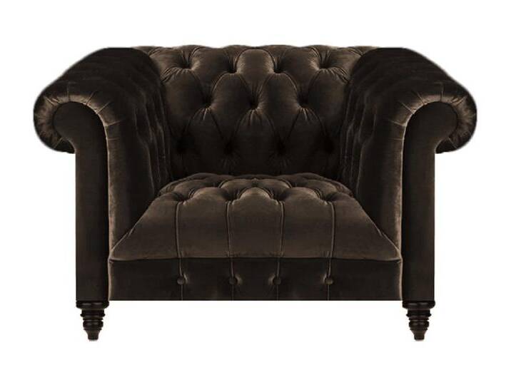 JVmoebel Chesterfield-Sessel Brauner Chesterfield Polstersessel Moderner Textil Wohnzimmer (Sessel), Made in Europa von Otto.de