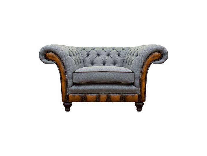 JVmoebel Chesterfield-Sessel Grauer Einsitzer Chesterfield Lehnsessel Designer Cocktail 1-Sitzer (Sessel), Made in Europa von Otto.de
