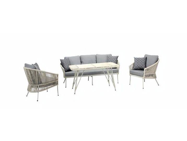 JVmoebel Gartenlounge-Set Rattanmöbel Sofagarnitur Gartenmöbel Terrasse Set Lounge Balkon, (4tlg Set(Sofa 3 Sitzer+2x Sessel+Couchtisch), Made in Europa von Otto.de