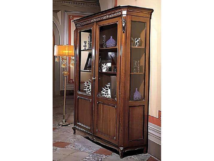 JVmoebel Glasvitrine Möbel Holz Braun Vitrine Schicke Vitrineschrank Italienische Möbel Made in Europa von Otto.de